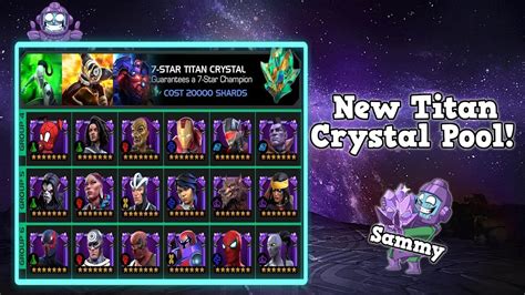 mcoc new titan crystal pool|7* Titan Pool Dec 2023 Pool Community Voting Results.